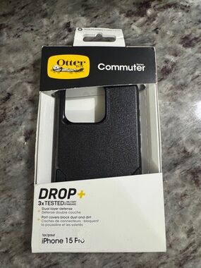 New OtterBox Commuter Series Case for iPhone 15 Pro - Black